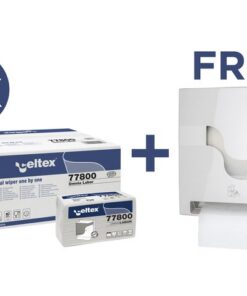 Voordeelbundel Celtex handdoekpapier met gratis Omnia Labor dispenser