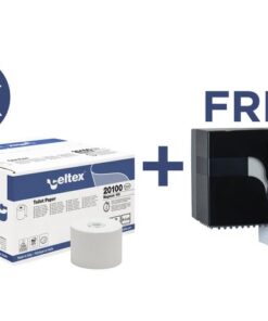 Voordeelbundel Celtex toiletpapier met gratis Megamini Bis  dispenser