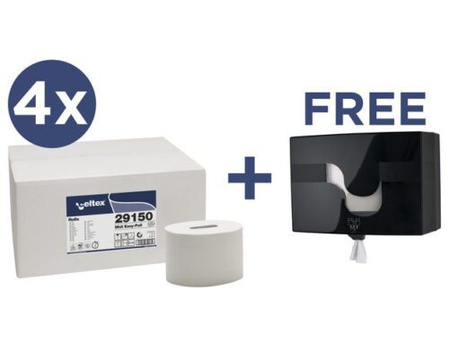 Voordeelbundel Celtex toiletpapier met gratis Megamini      Easy-Pull dispenser