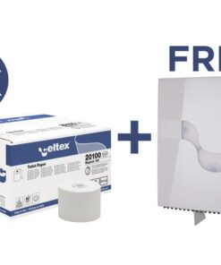 Voordeelbundel Celtex toiletpapier met gratis Megamini      Revolver dispenser