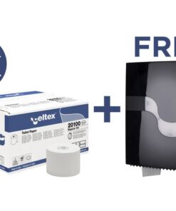 Voordeelbundel Celtex toiletpapier met gratis Megamini      Revolver dispenser