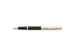 Vulpen SHEAFFER Sagaris E9475 F Glossy black chrome cap     gold trims