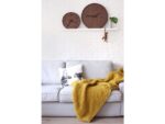 Wandklok NeXtime dia. 35 cm, hout, bruin, 'Wood Wood Medium'