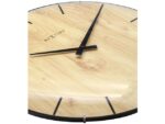 Wandklok Nextime Edge-Wood-Dome dia 35cm kunststof licht    bruin