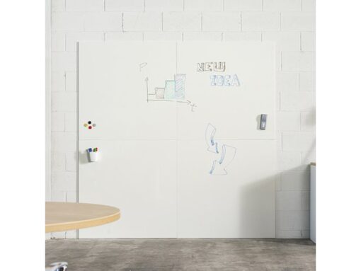 Whiteboard Rocada Skin Duo 2x module 100x100 cm wit
