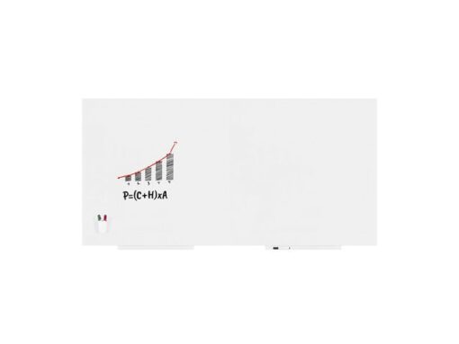 Whiteboard Rocada Skin Duo 2x module 120x120 cm wit