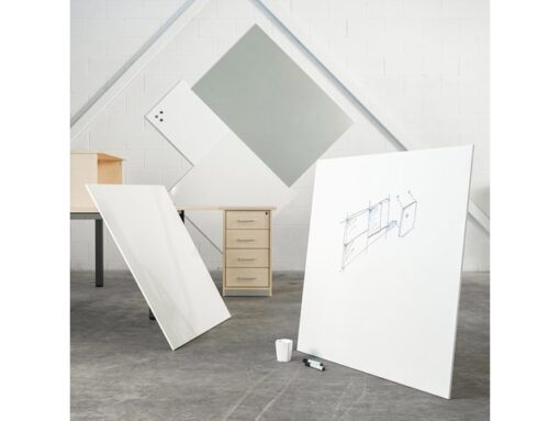 Whiteboard Rocada Skin Pro-Duo 2x module 100x100 cm PE      gecoat wit