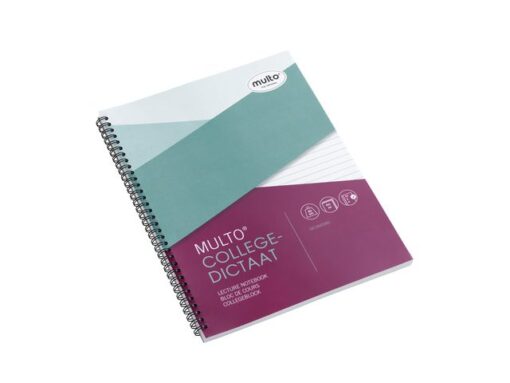 Collegeblok Multo A4 23r lijn 80 grams 80 vel