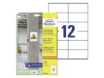 Etiket Avery zelfklevend 105x48mm wit permanent 20 vel 12   etiketten per vel