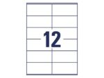 Etiket Avery zelfklevend 105x48mm wit permanent 20 vel 12   etiketten per vel