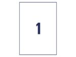 Etiket Avery zelfklevend 210x297mm wit permanent