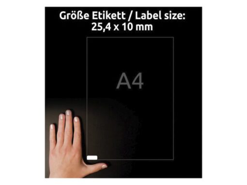 Etiket Avery zelfklevend 25,4x10mm wit permanent 20 vel 189 etiketten per vel