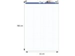 Flipoverpapier Kangaro blanco / ruit 65x100cm micro         perforatie 50 vel opgerold in verzenddoos