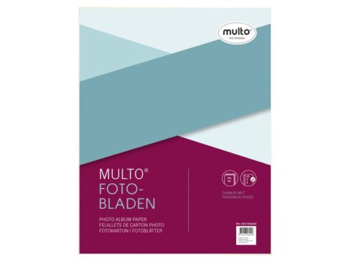 Fotobladen Multo A4 23r chamois met zuurvrij dekvel krimp a 20 stuks