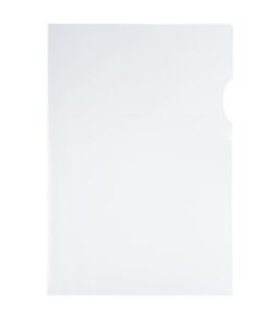 formaat A5. Kleur transparant. Van stevige kwaliteit PP 120 micron. Generfde uitvoering