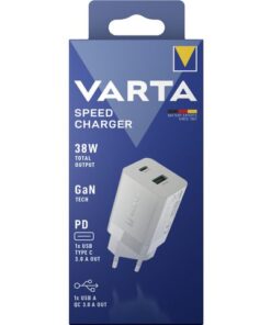 Oplader Varta Speed Charger 38W 1x USB A / 1x USB C