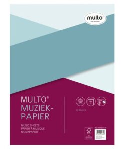 en biedt de perfecte basis voor alle muzikale ideeën. Het papier is geschikt voor al uw muziekcomposities en arrangementen