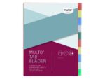 Tabblad Multo A4 23r blanco PP 120 micron 10 delig assorti  kleuren