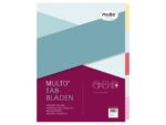 Tabblad Multo A4 23r blanco gerecycled karton 160 grams 5   delig assorti kleuren