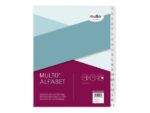Tabblad Multo A5 17r letters A-Z PP 120 micron 20 delig     grijs