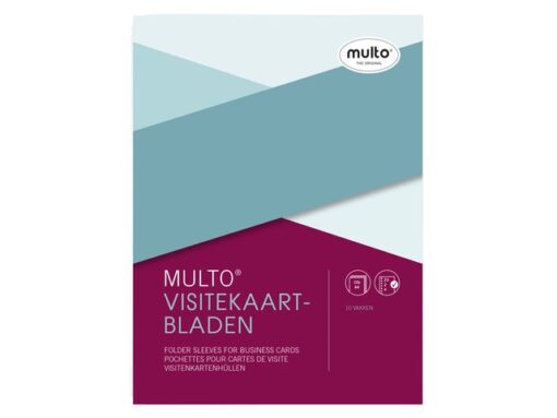 Visitekaartshowtas Multo A4 23r PP 120 micron 10 vaks krimp a 10 stuks