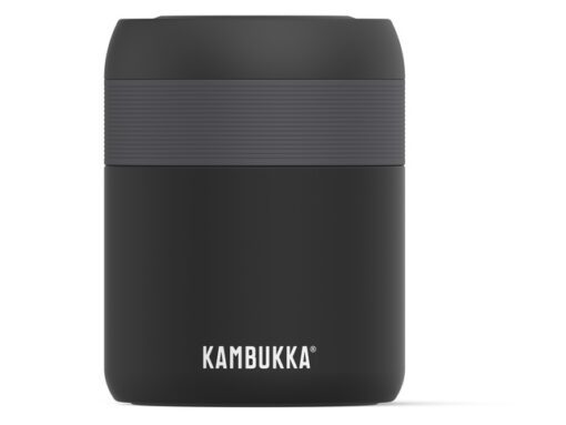 Lunchbox KAMBUKKA Bora 600ml geïsoleerd Matte Black met     ventilatie opening