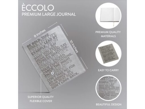 Notitieboek Èccolo Gray Be Bold lijn ca. 20x25cm 80gr.      256pag.