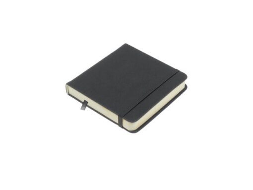 Schetsboek Kangaro 12x12cm cold grey PU HC 80 vel 140gr     roomwit met elastiek en lint