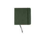 Schetsboek Kangaro 12x12cm forest green PU HC 80 vel 140gr  roomwit met elastiek en lint