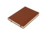 Schetsboek Kangaro A5 cognac PU HC 80 vel 140gr roomwit met elastiek en lint