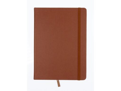 Schetsboek Kangaro A5 cognac PU HC 80 vel 140gr roomwit met elastiek en lint