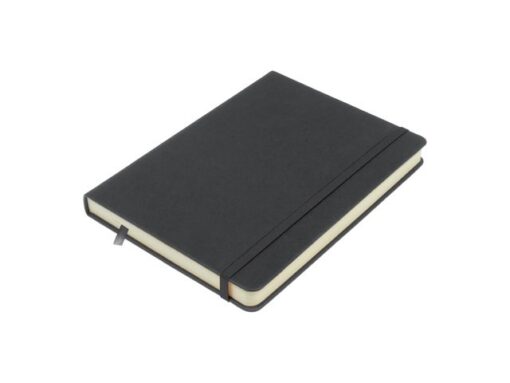 Schetsboek Kangaro A5 cold grey PU HC 80 vel 140gr roomwit  met elastiek en lint