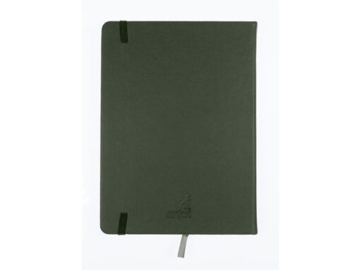 Schetsboek Kangaro A5 forest green PU HC 80 vel 140gr       roomwit met elastiek en lint
