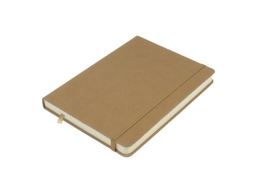 Schetsboek Kangaro A5 taupe PU HC 80 vel 140gr roomwit met  elastiek en lint