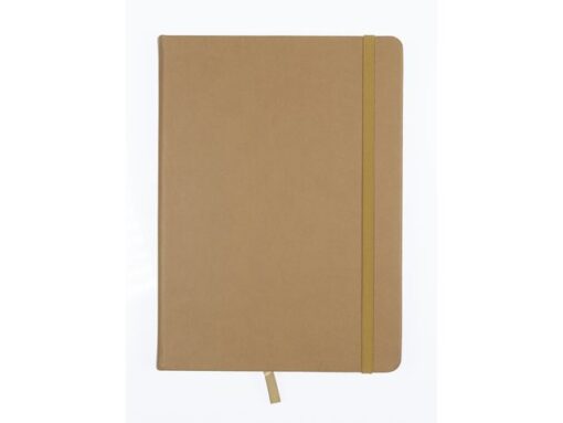 Schetsboek Kangaro A5 taupe PU HC 80 vel 140gr roomwit met  elastiek en lint