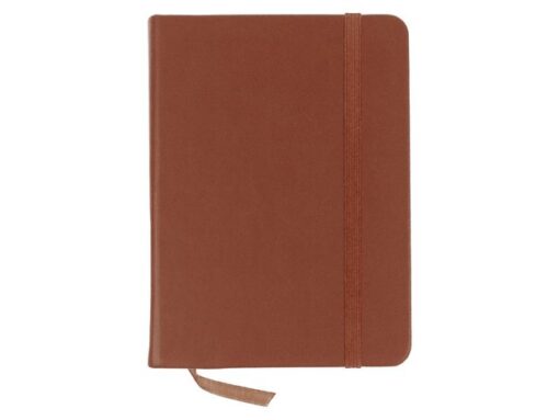 Schetsboek Kangaro A6 cognac PU HC 80 vel 140gr roomwit met elastiek en lint
