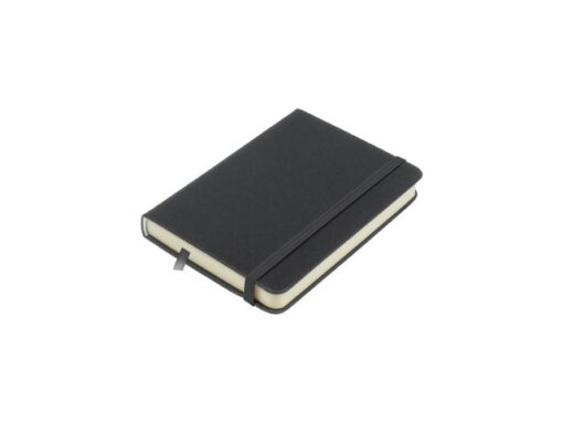 Schetsboek Kangaro A6 cold grey PU HC 80 vel 140gr roomwit  met elastiek en lint