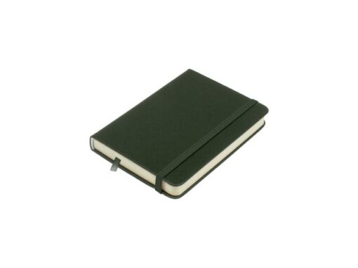 Schetsboek Kangaro A6 forest green PU HC 80 vel 140gr       roomwit met elastiek en lint