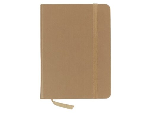 Schetsboek Kangaro A6 taupe PU HC 80 vel 140gr roomwit met  elastiek en lint