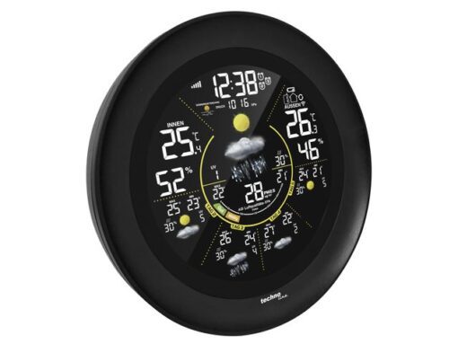 Weerstation Technoline WD 3040 156x156x33mm zwart met 1     buitensensor