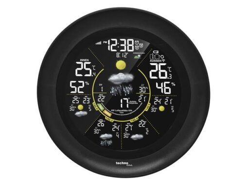 Weerstation Technoline WD 3040 156x156x33mm zwart met 1     buitensensor