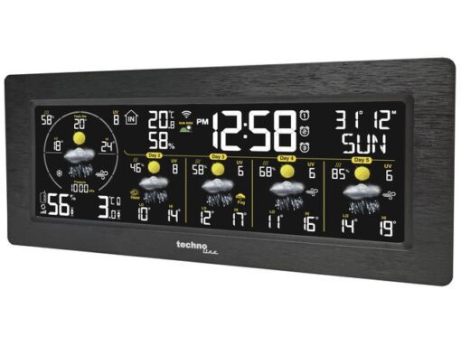 Weerstation Technoline WD 3050 232x100x42mm zwart met 1     buitensensor