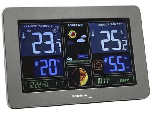 Weerstation Technoline WS 6469 159x109x23mm zwart met 1     buitensensor