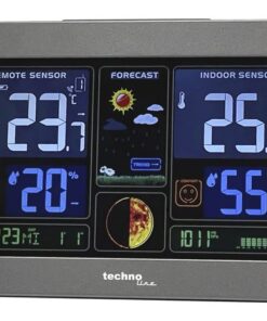 Weerstation Technoline WS 6469 159x109x23mm zwart met 1     buitensensor