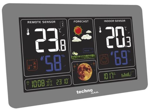 Weerstation Technoline WS 6469 159x109x23mm zwart met 1     buitensensor