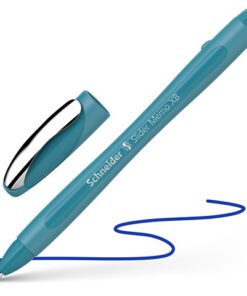 Balpen Schneider Slider Memo Colour Edition XB 1,4mm Teal   blauw schrijvend