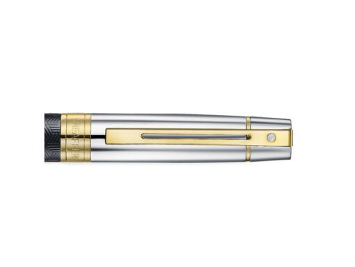 Balpen Sheaffer 300 E9347 Engraved matt black shiny chrome  cap