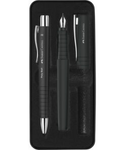 Balpen en Vulpen Faber-Castell Poly Pen in giftbox black
