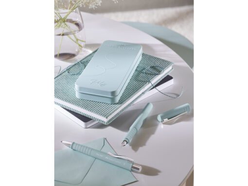 Balpen en Vulpen Faber-Castell Poly Pen in giftbox caribic  blue