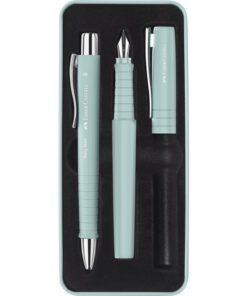 Balpen en Vulpen Faber-Castell Poly Pen in giftbox caribic  blue